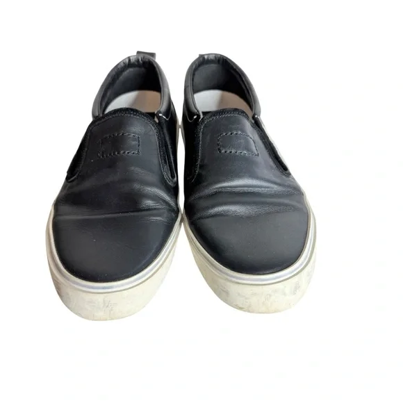 Golden Goose Hanami Black Leather Star Slip-On Sneakers Size 38 - Picture 3 of 10
